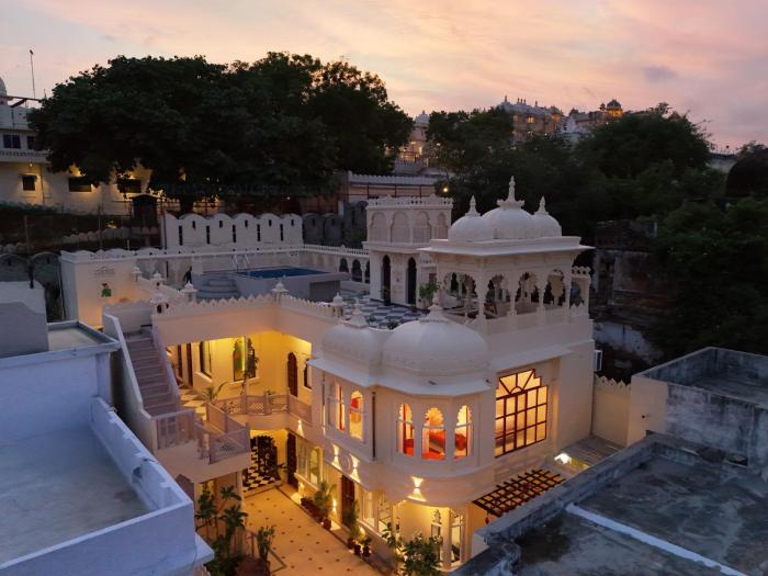 SaffronStays Rang Havelii - Superior room in heritage haveli near City Palace with rooftop chhatri & pool in Udaipur