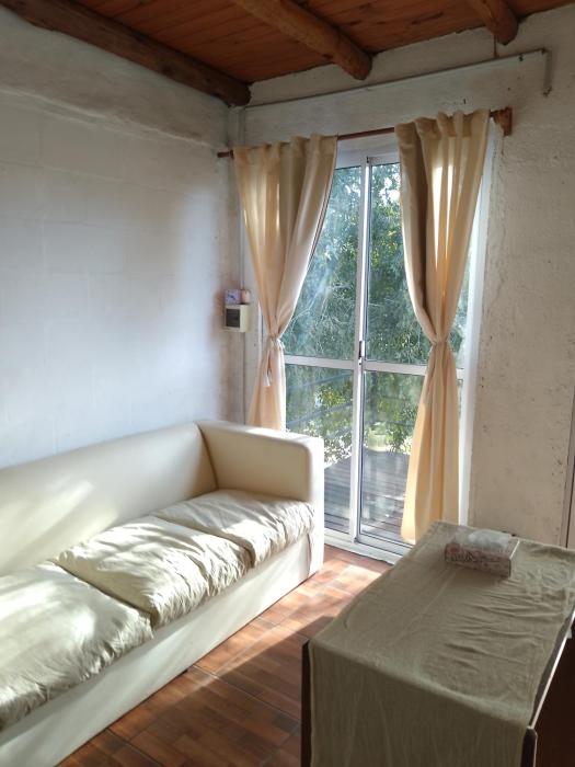 Cabaña "Bienestar" vista a las sierras, cerca del rio en La Serranita