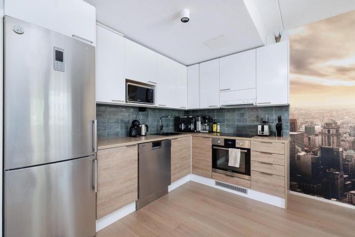 Downtown Oulu 2BR, Sauna & Sea View Balcony