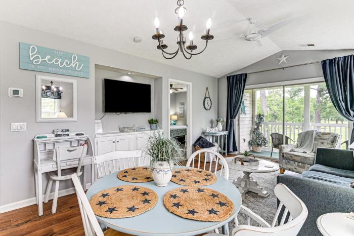 Pool Access and Golf View Myrtle Beach Retreat!