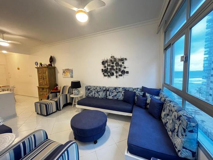 Apartamento vista mar 3 quartos ar condicionado Pitangueiras Guarujá