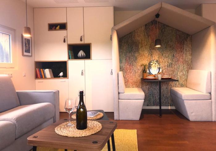 LA MAISON DES BOIS DOCRE - Gîte Appart Design - Clim Pkg Wifi Jardin à 10mn de Dijon