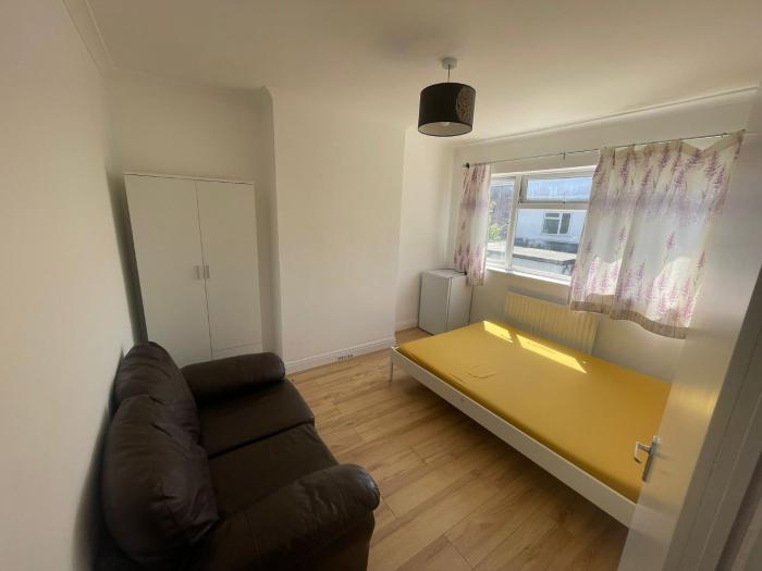 Large room with bathroom