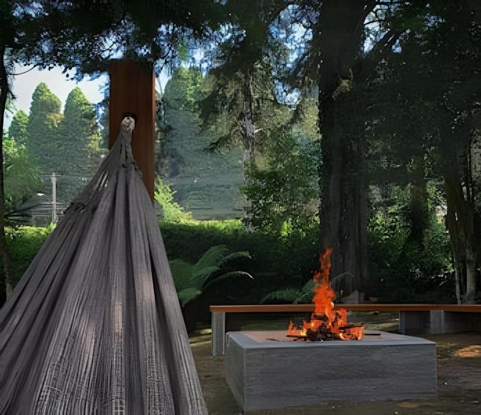 Cabana Alemã Rustica com pátio