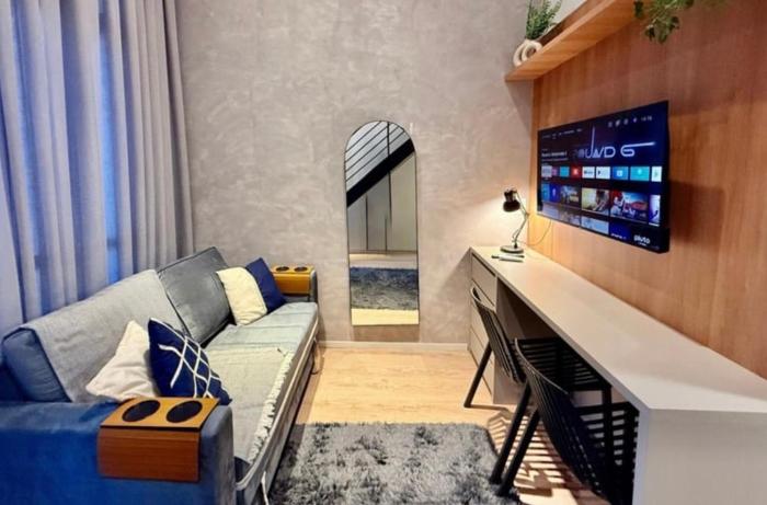 Studio Incrível com mezanino no Brooklin