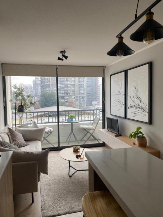 Amplio y Luminoso Depto 1D y 2B Marin Santiago Centro