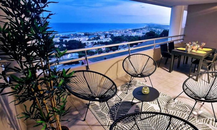 LE DOMAINE DU GOLFE, Vue Exceptionnelle, Standing, 2 parkings, Climatisation, Piscine, Tennis