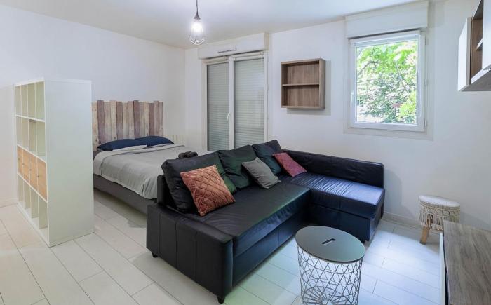 Parisian Chic & Spacious Studio with Parking