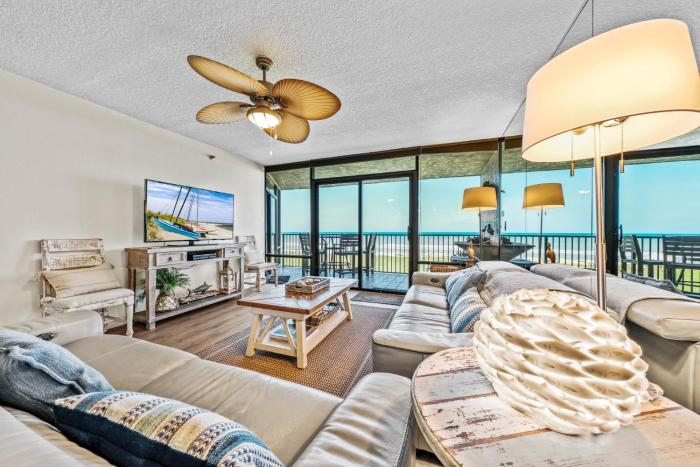 Updated direct oceanfront condo with large private balcony and a beachfront pool