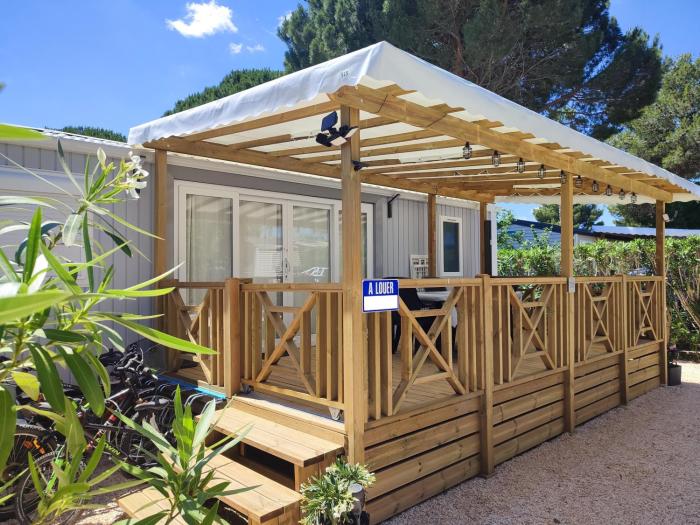 Camping DEL MAR 4 Étoiles à ARGELÈS SUR MER Mobil-Home Cosy en 3Ch au calme