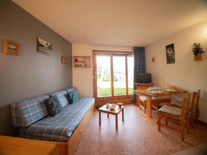 Studio cosy avec terrasse, accès direct pistes, animaux acceptés, parking en option - FR-1-291-737