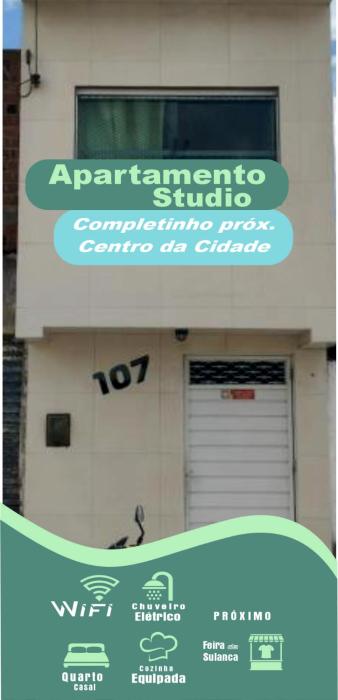 Apartamento tipo Studio a 5 Minutos de carro do Centro