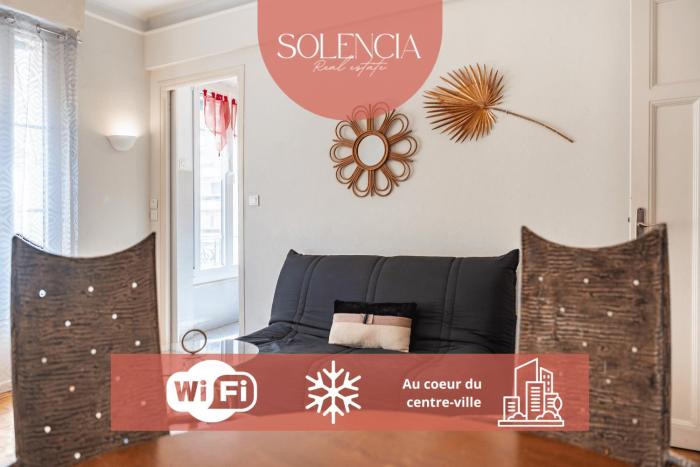 3 pièces centre-ville Cannes - Croisette - Climatisation séjour