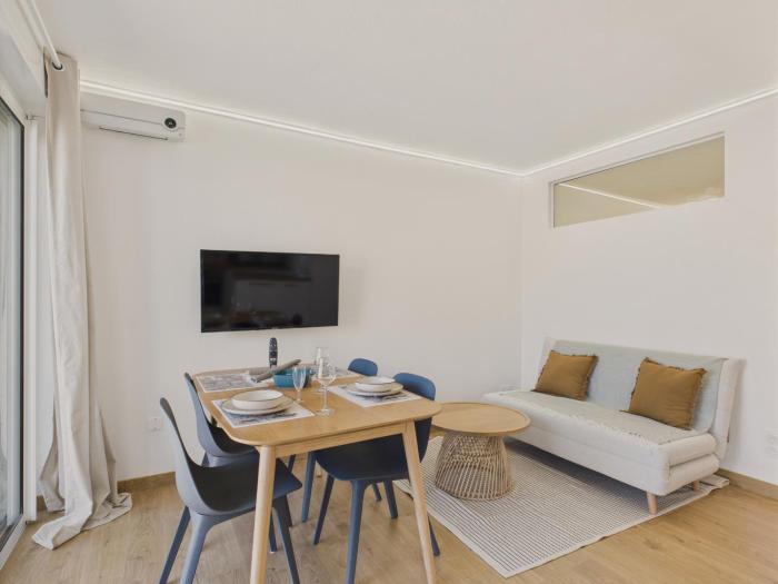 Appart pour 2 avec balcon en bord de mer