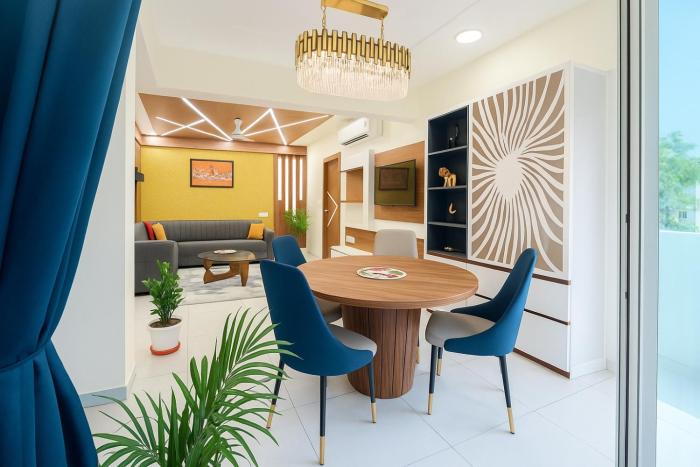 The Urban Rosa - Stylish 3BHK Nest in Quiet Locale