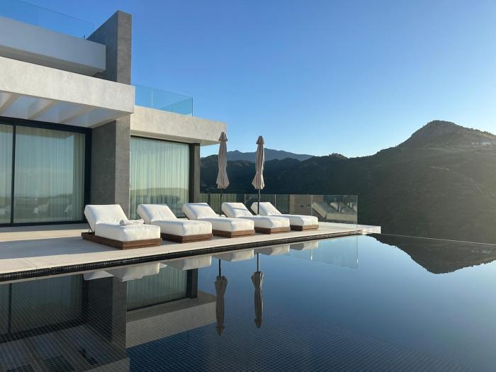 Villa with a private pool and spa