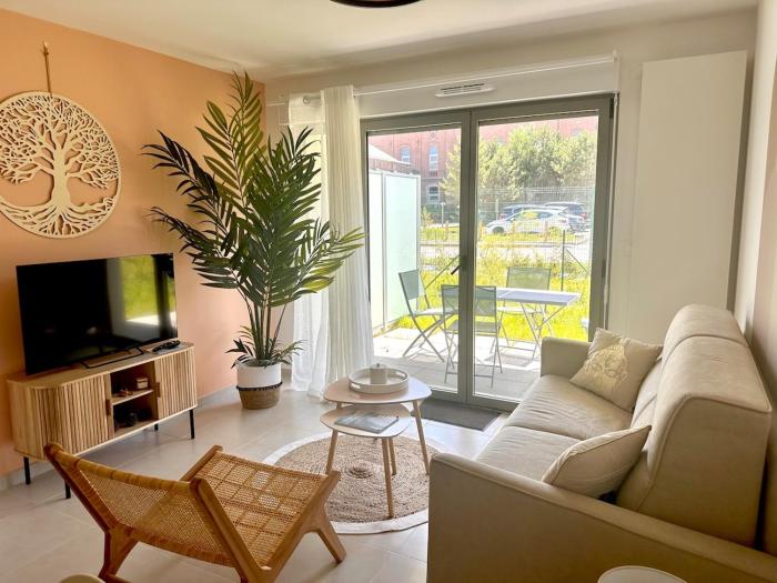 Chérima - Bel appart au RDC avec Terrasse et Parking à Berck-Plage