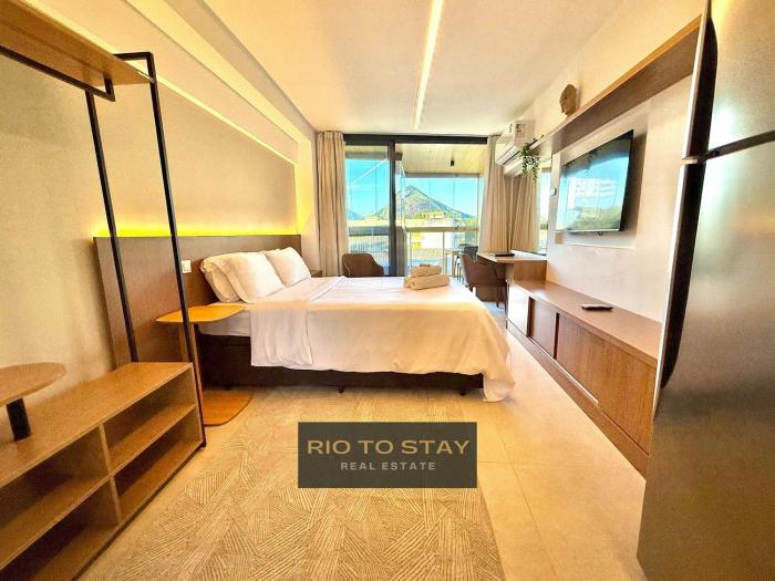 Studio Leblon - Vista Cristo, novo, piscina e gym