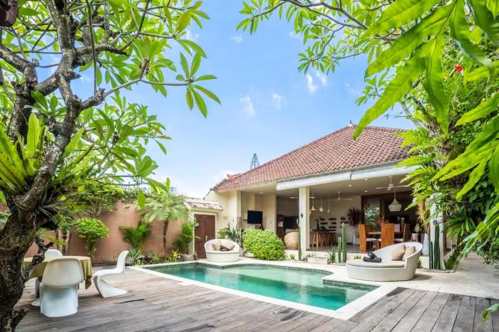 Villa CC- Cosy 2bdrs villa - enclosed and open living area