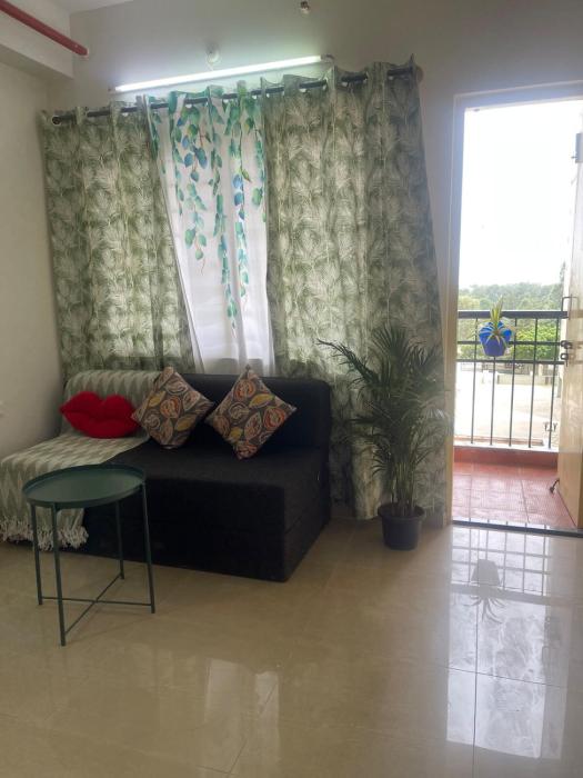 GreenFall 2 - Breezy Big 1BHK flat attach bath