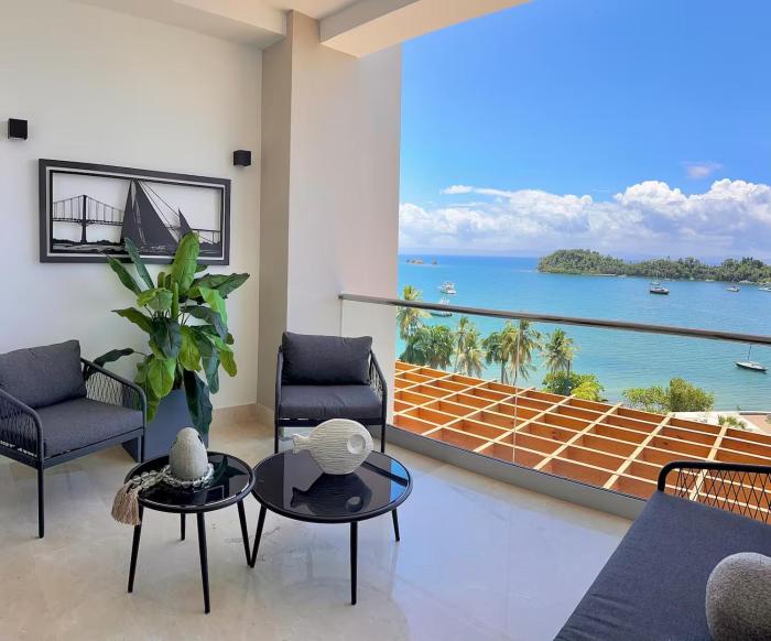 Stylish Studio Samaná Bay View, Pool and Gym Access