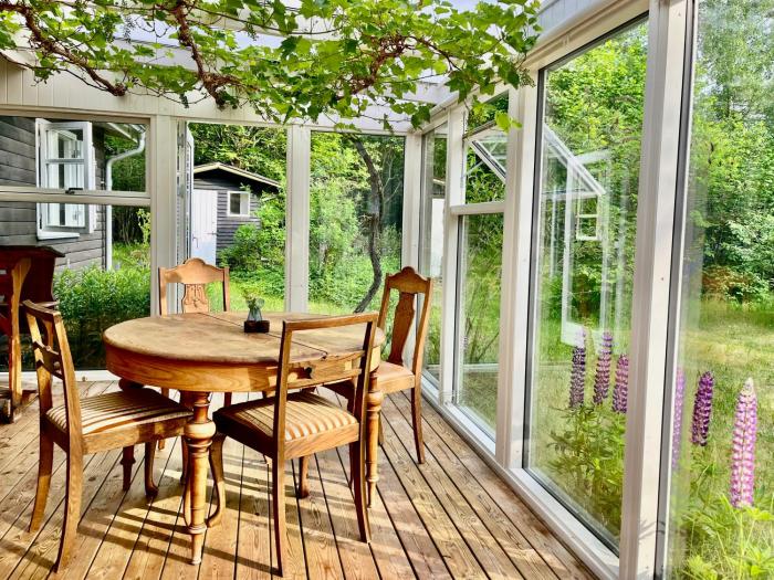 Black Wooden Summerhouse Near Ebeltoft