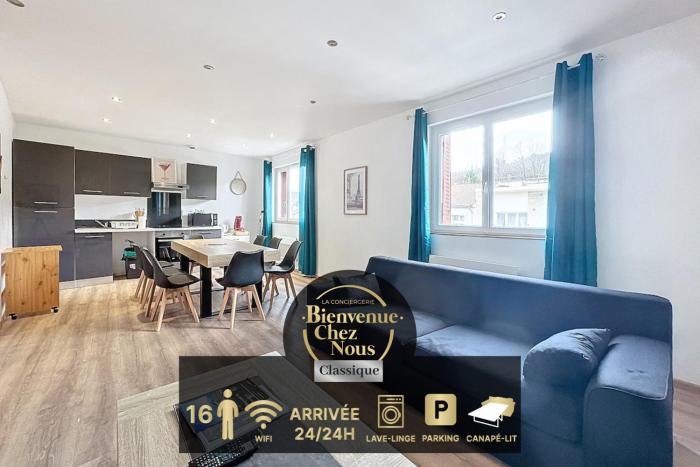 2 appartements réunis 6 chambres parking 16 pers