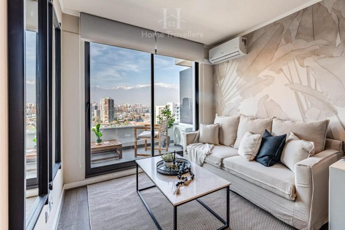 HT Dpto en Nunoa con Balcon y Estac 3PAX