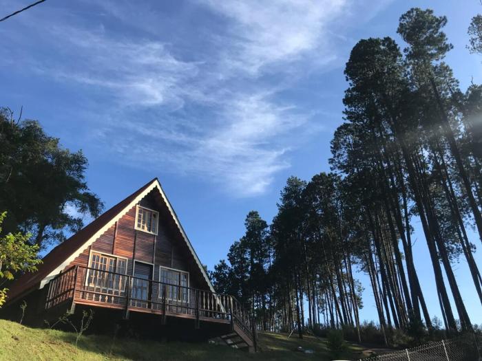 Chalé Aconchego na Natureza- rústico, confortável e bem localizado