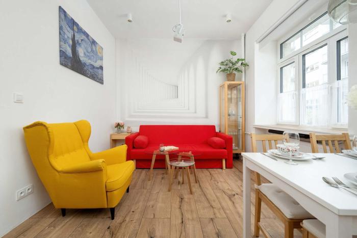 Colorful Apartment Spiżowa in Wrocław Near Centre by Noclegi Renters