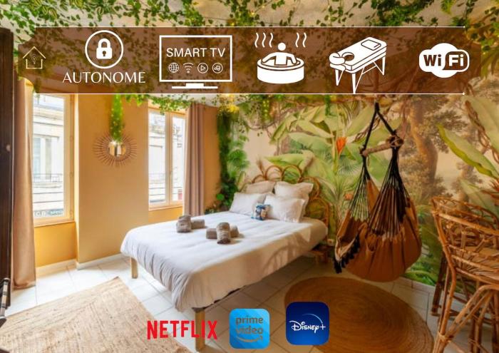 L’Aventurier Évasion : Spa avec Jacuzzi et Massage