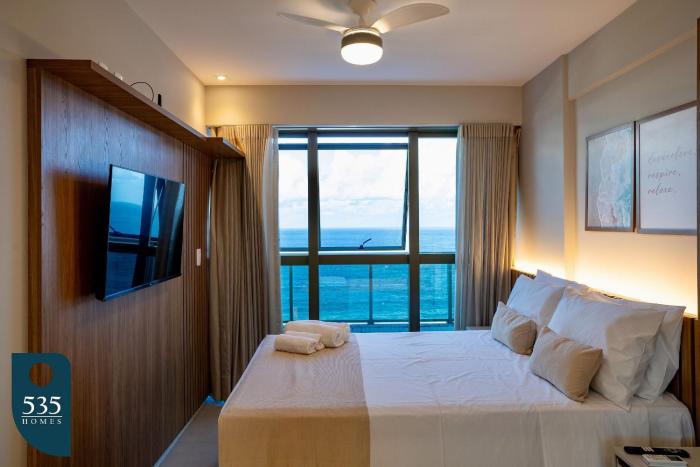 2 Quartos super equipado com vista mar na Barra