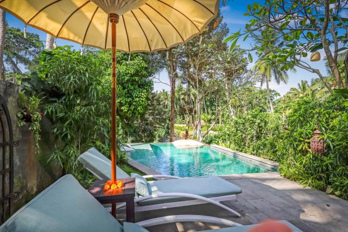 Samastiti villas Ubud private pool near the Yoga Barn