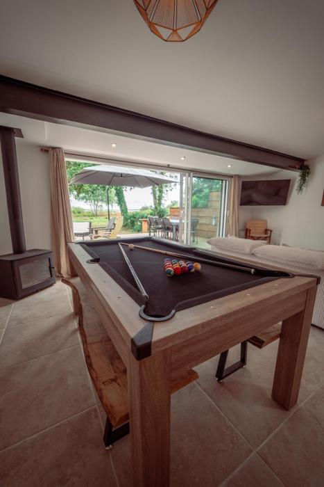 Maison vu Lac en première ligne du lac de Lacanau avec terrain de tennis privatif