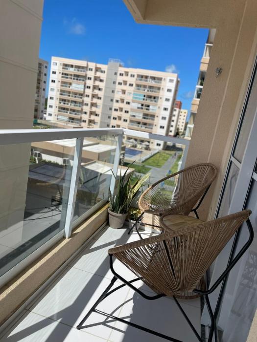 Apartamento aconchegante com piscina à 4km da Praia de Aruana