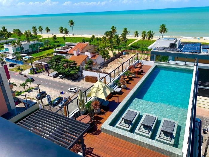 Flat Lindo e Espaçoso com Varanda e Vista Mar