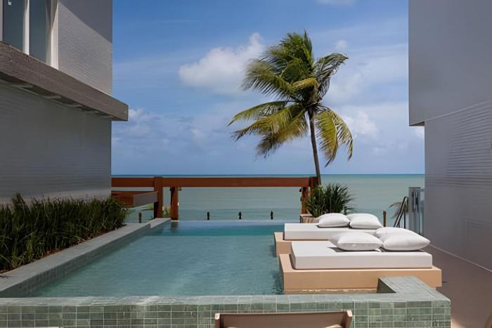 Flat pé na areia cvista 406B Branco Haus -MyFlats