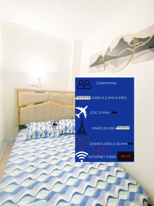 Studio près de Paris Aeroport CDG 2 minutes de la gare