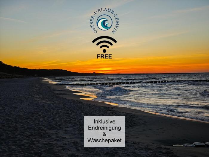 Ostsee-Urlaub-Zempin direkt am Küstenwald, nur wenige Minuten zum Strand, optimal für Paare mit 1 Hund bis 45 cm Schulterhöhe