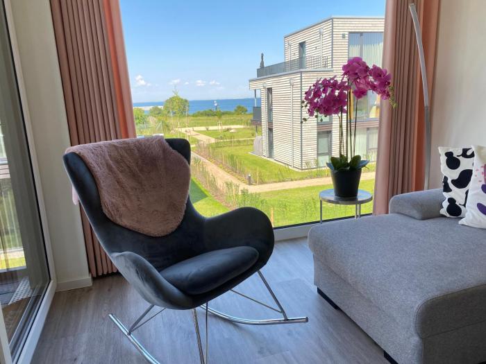 BeltBlick Fehmarn - moderne Ferienwohnung mit Meerblick und Sauna - Neubau