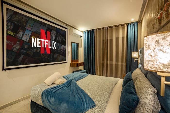 Luxury CINÉMA-BEDROOM AK38 FullHD Guéliz-TopCenter