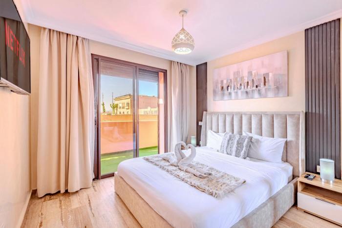 Stylish Apartment with Terrace Central Marrakech