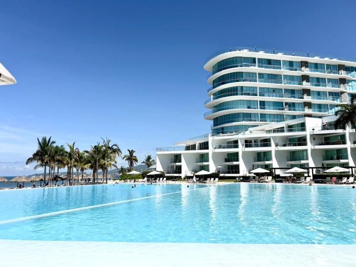 Departamento vacacional frente al mar