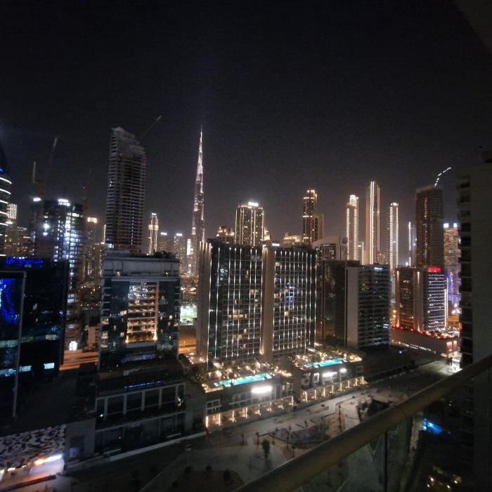 Cozy 2bedroom with Full Burj Khalifa in Business Bay, Downtown with Crib and high chair
