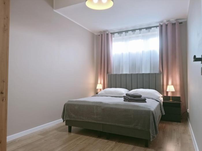 Apartament z Widokiem, wygodny Apartament z sypialnią, kuchnią i salonem, 47m2, bezpłatny garaż