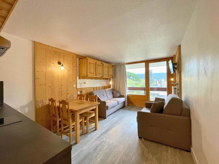 Studio chaleureux 3 pers, au pied des pistes à La Croisette - FR-1-452-122