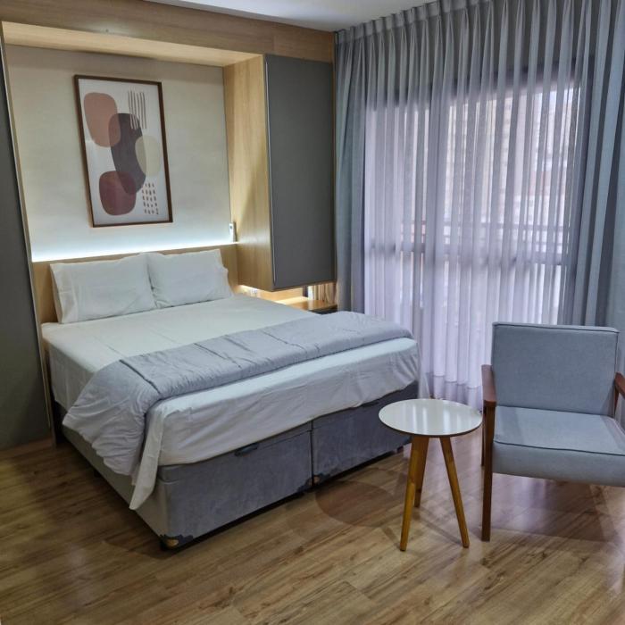 Studio Completo Cama Queen a 140m do Metrô Alto do Ipiranga