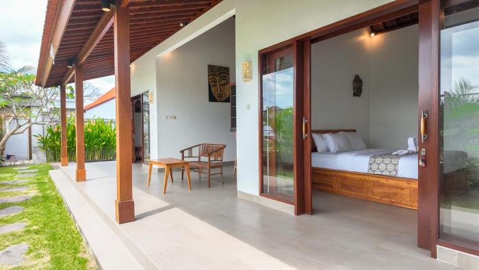 2BR Rice Fields Villa Santa 4 in Cemagi