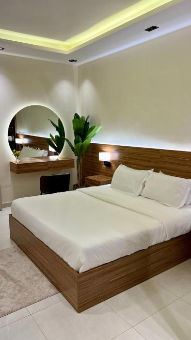 شقة أنيقة بصالة وغرفة نوم