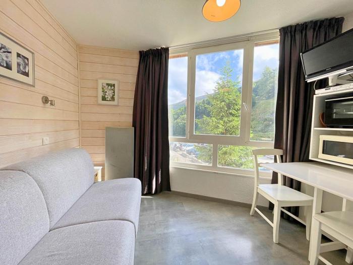 Charmant studio aux Ménuires pour 2, pied des pistes, proche commerces, équipements modernes - FR-1-452-87